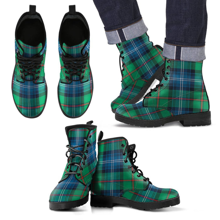 Urquhart Ancient Tartan Leather Boots Footwear Shoes