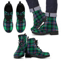 Urquhart Broad Red Ancient Tartan Leather Boots Footwear Shoes