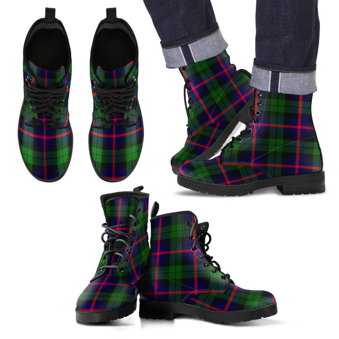 Urquhart Modern Tartan Leather Boots Footwear Shoes
