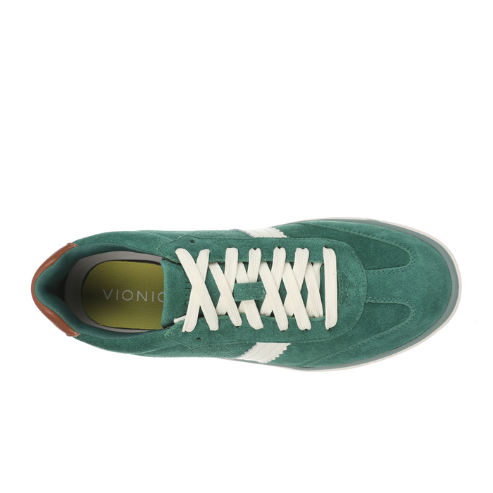 Vionic City Walk Sneaker (Women) - Posy Green Suede Athletic - Casual - Lace Up - The Heel Shoe Fitters