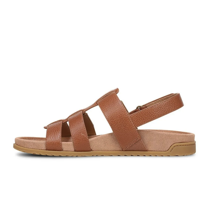 Vionic Eureka Backstrap Sandal (Women) - Tan Leather Sandal - Backstrap - The Heel Shoe Fitters