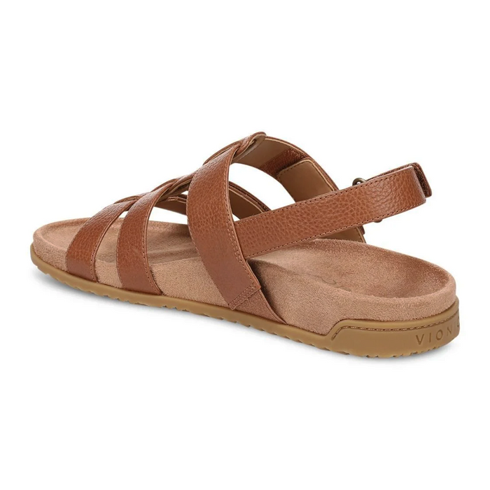 Vionic Eureka Backstrap Sandal (Women) - Tan Leather Sandal - Backstrap - The Heel Shoe Fitters