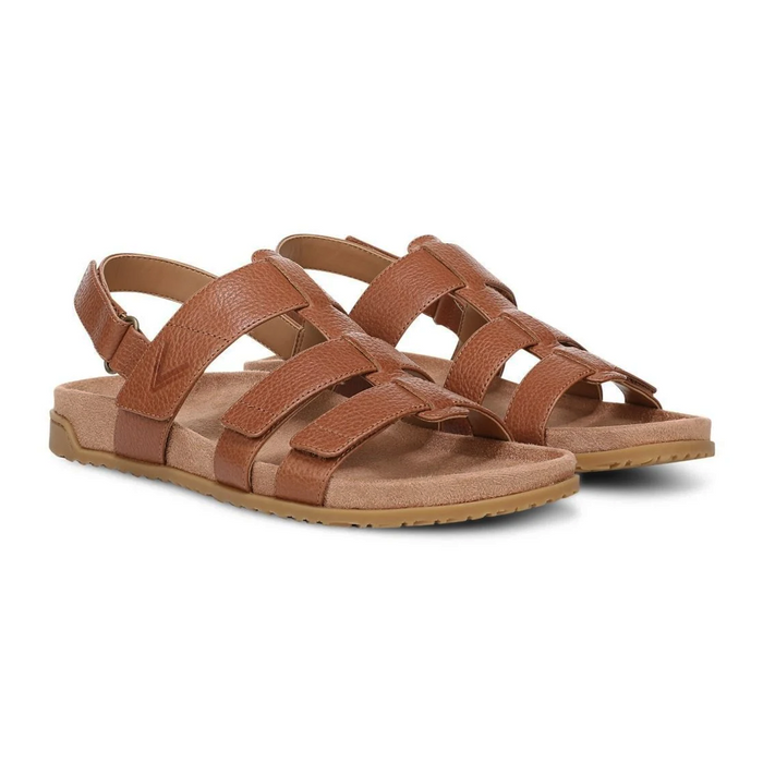 Vionic Eureka Backstrap Sandal (Women) - Tan Leather Sandal - Backstrap - The Heel Shoe Fitters