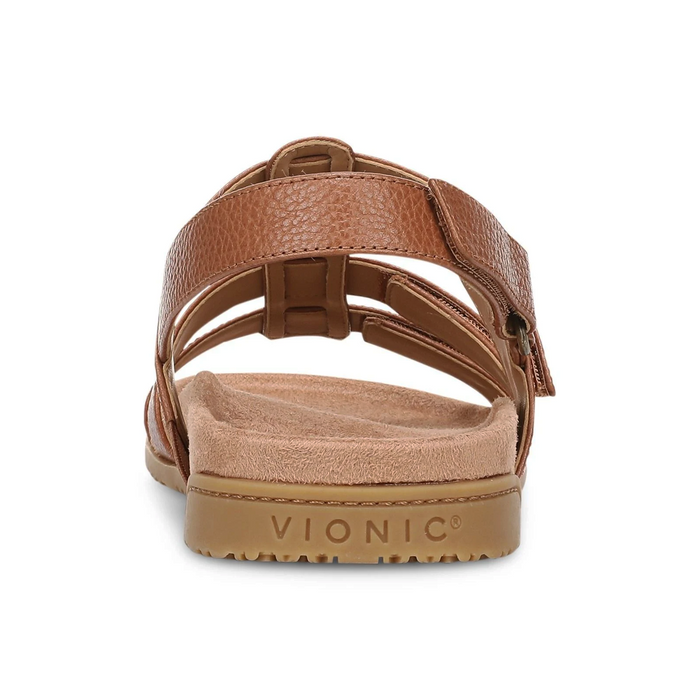 Vionic Eureka Backstrap Sandal (Women) - Tan Leather Sandal - Backstrap - The Heel Shoe Fitters