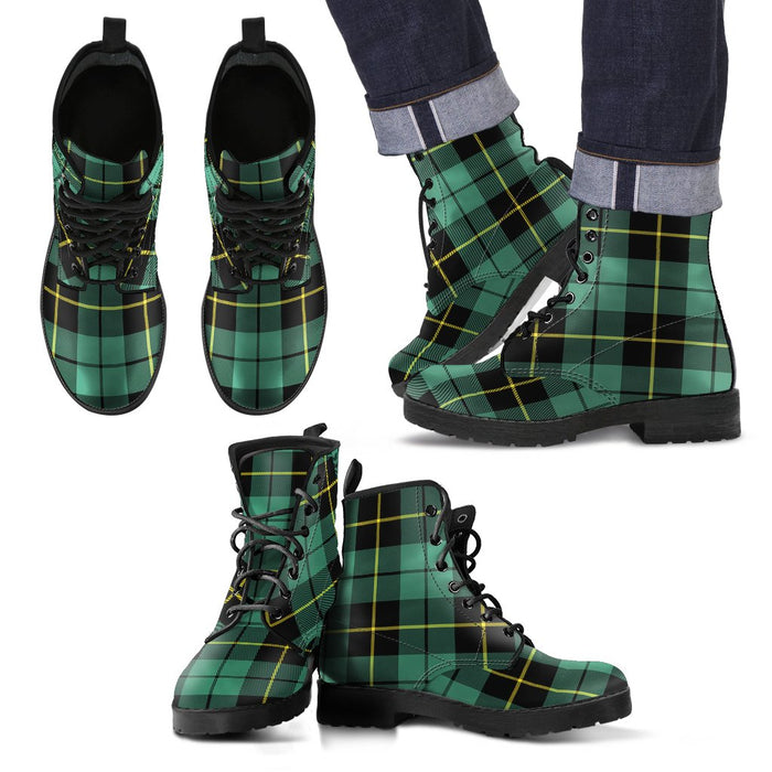 Wallace Hunting Ancient Tartan Leather Boots Footwear Shoes