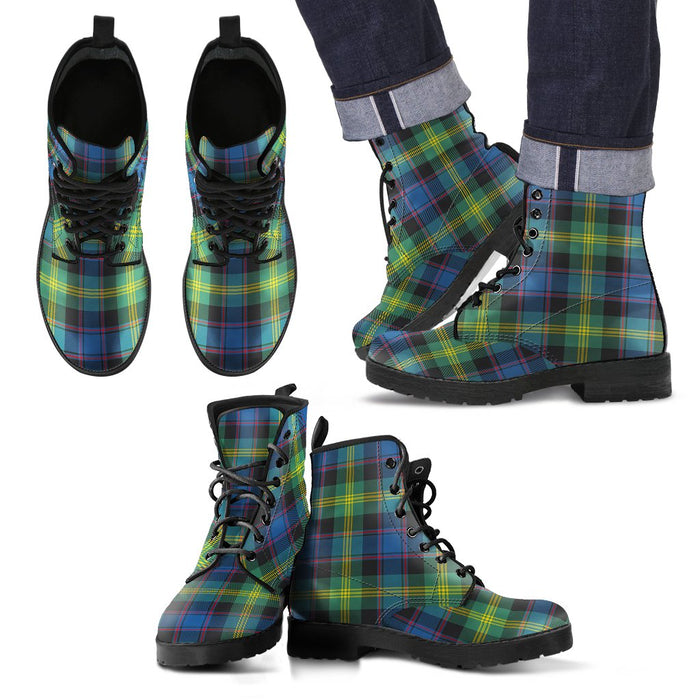 Watson Ancient Tartan Leather Boots Footwear Shoes