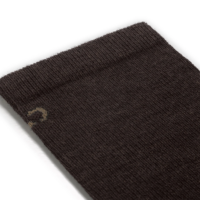 Wide Open Solid Lightweight Crew Sock (Men) - Walnut Accessories - Socks - Lifestyle - The Heel Shoe Fitters