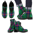 Young Modern Tartan Leather Boots Footwear Shoes