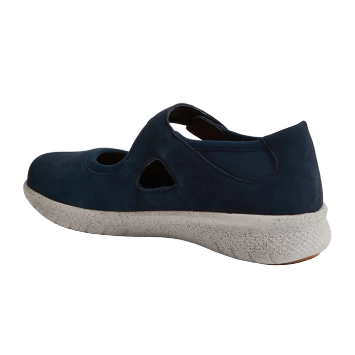Ziera Silvani XF Mary Jane (Women) - Navy Nubuck/Navy Neoprene Dress-Casual - Slip On - The Heel Shoe Fitters